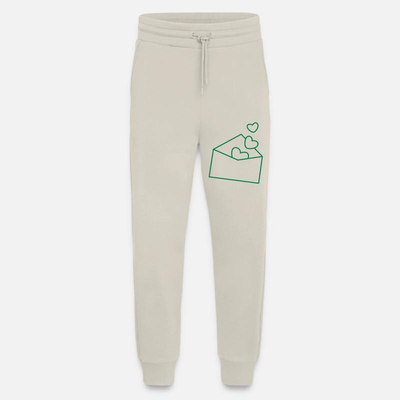 Umschlag mit Herzen - Jogginghose - made by SPREAD - WARM CLAY