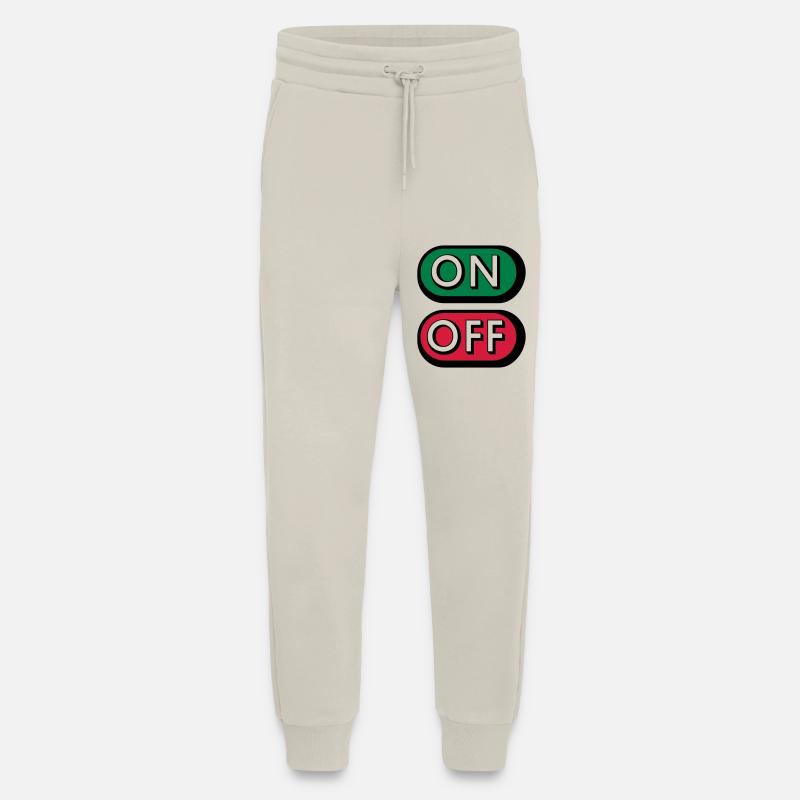 On Off Buttons - Jogging Pants - made by SPREAD  - WARM CLAY