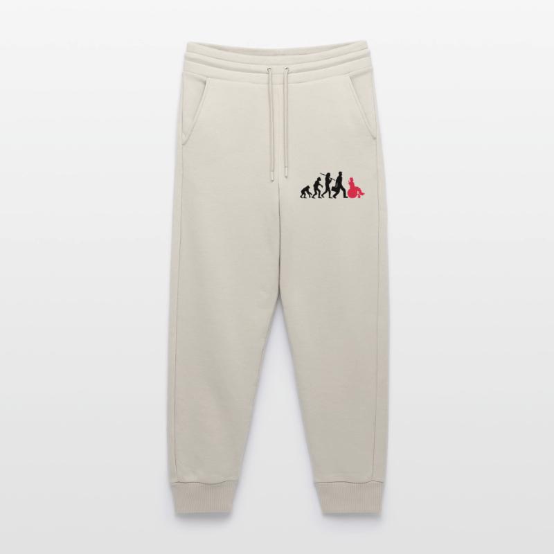evolution rollstuhl entwicklung silhouette behinde Jogginghose - made by SPREAD