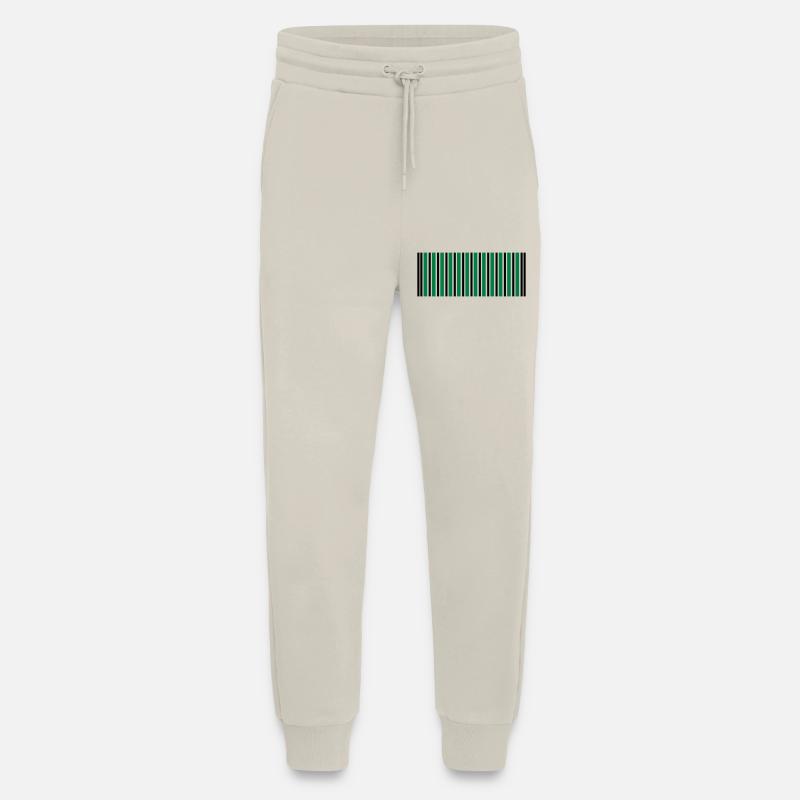 barcode - Jogging Pants - made by SPREAD  - WARM CLAY