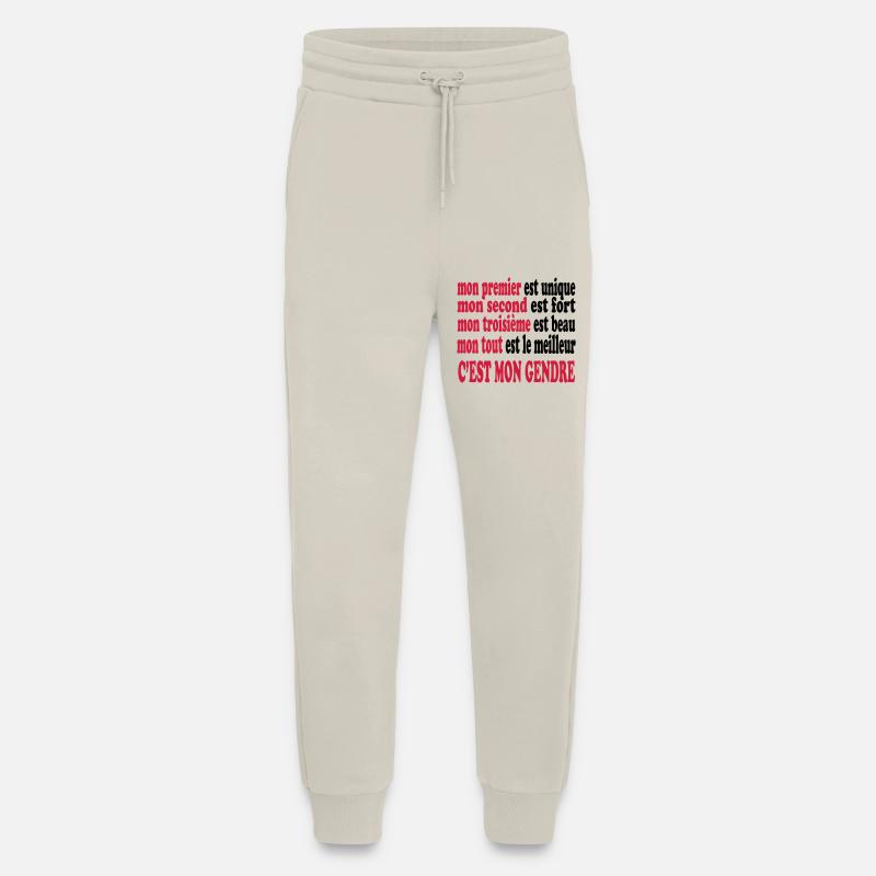 Mon GENDRE est beau - Pantalon de jogging bio décontracté fabriqué en UE - WARM CLAY