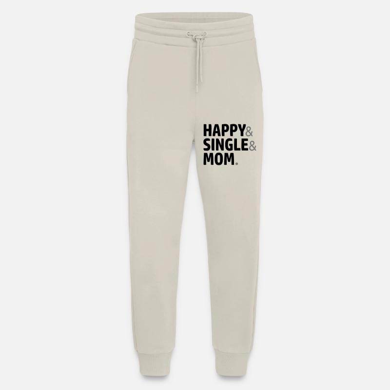 Logo Single Mom - Jogginghose - made by SPREAD - WARM CLAY