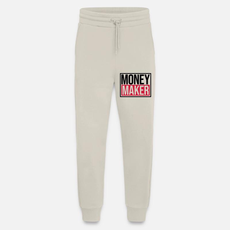Logo Money Maker Schild - Jogginghose - made by SPREAD - WARM CLAY