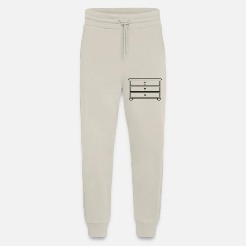Tiroirs de meubles Commode Design - Pantalon de jogging bio décontracté fabriqué en UE - WARM CLAY