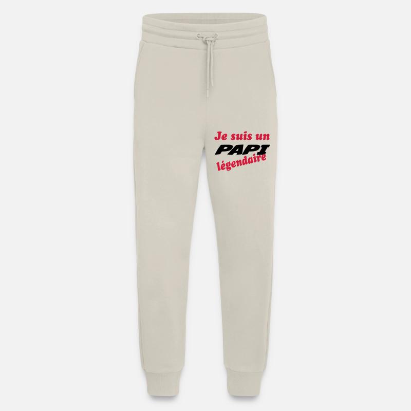 Je suis un PAPI légendaire - Pantalon de jogging bio décontracté fabriqué en UE - WARM CLAY