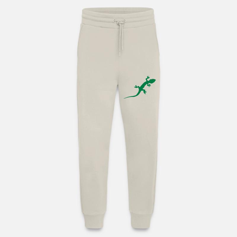 Lézard gecko - Pantalon de jogging bio décontracté fabriqué en UE - WARM CLAY