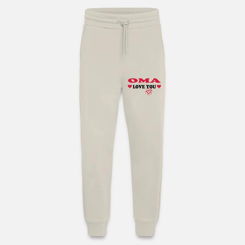 OMA love you - Jogging Pants - made by SPREAD  - WARM CLAY