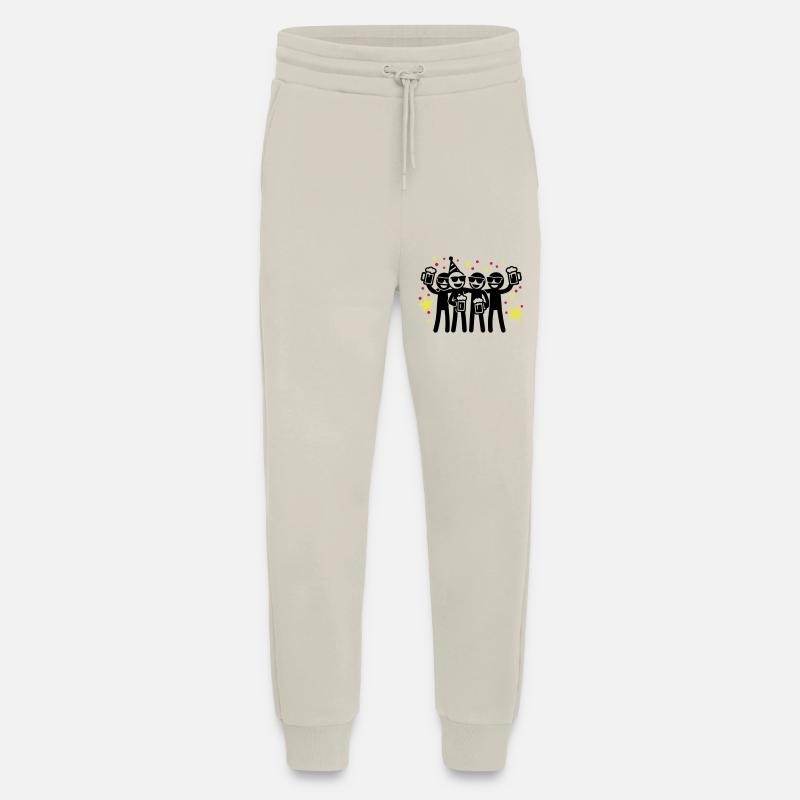 Équipe de fête d’anniversaire - Pantalon de jogging bio décontracté fabriqué en UE - WARM CLAY