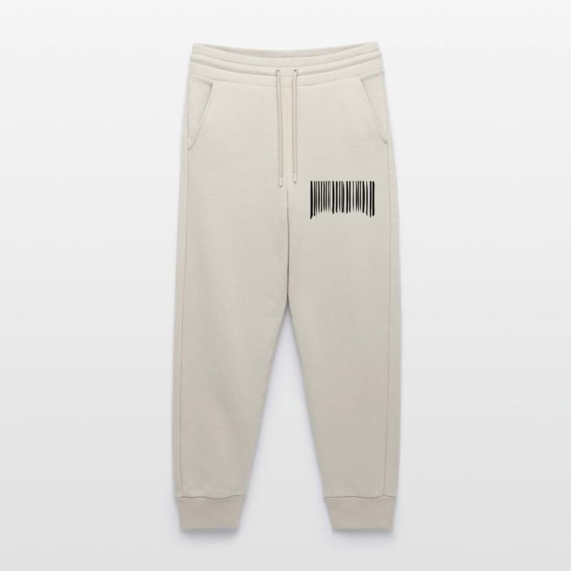 Barcode Strokes Lines Scribbled Barcode Scan Jogging Pants - made by SPREAD 