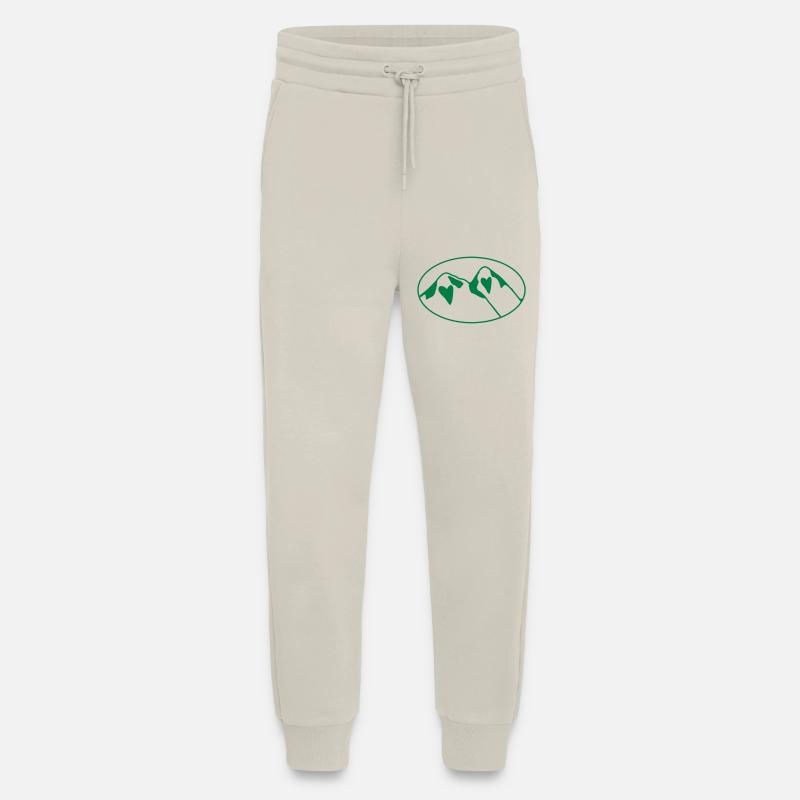 LOVE HEART hidden oval mountains - Jogging Pants - made by SPREAD - WARM CLAY