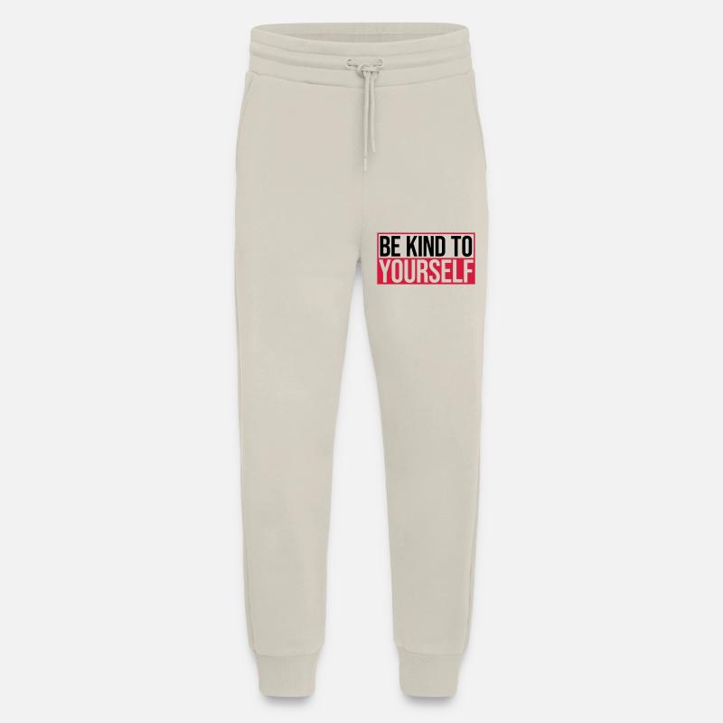 soyez gentil avec vous-même - Pantalon de jogging bio décontracté fabriqué en UE - WARM CLAY