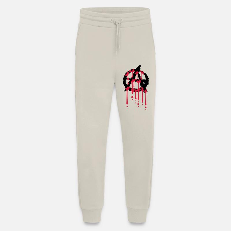 Logo anarchy blood drop - Jogging Pants - made by SPREAD  - WARM CLAY