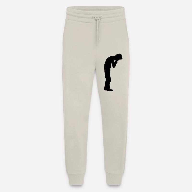 Depression crying standing - Jogging Pants - made by SPREAD  - WARM CLAY