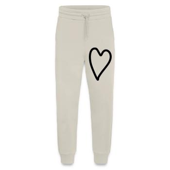 Herz einfach - Jogginghose - made by SPREAD - WARM CLAY - Vorne