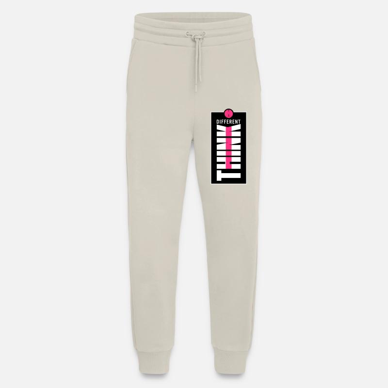 Think different. - Pantalon de jogging bio décontracté fabriqué en UE - WARM CLAY