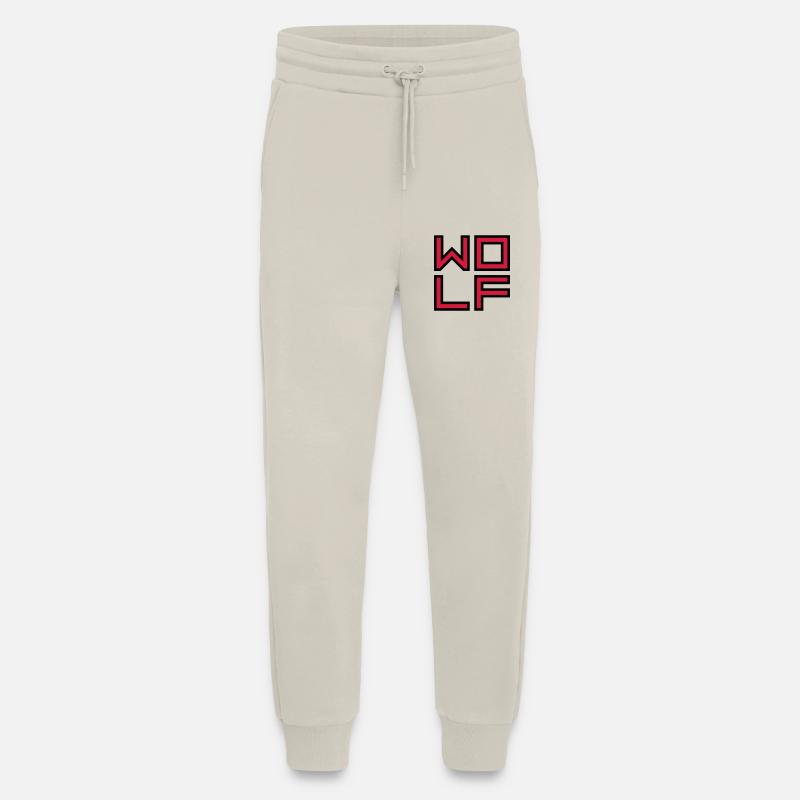 Inner Wolf Logo - Jogging Pants - made by SPREAD  - WARM CLAY