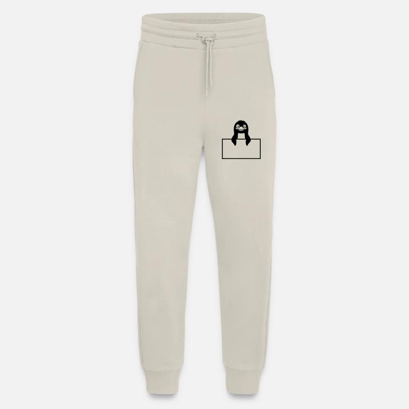 Insert Shield Penguin Text - Jogging Pants - made by SPREAD  - WARM CLAY