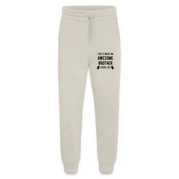 this is what an awesome brother looks like - Jogging Pants - made by SPREAD  - WARM CLAY - Front