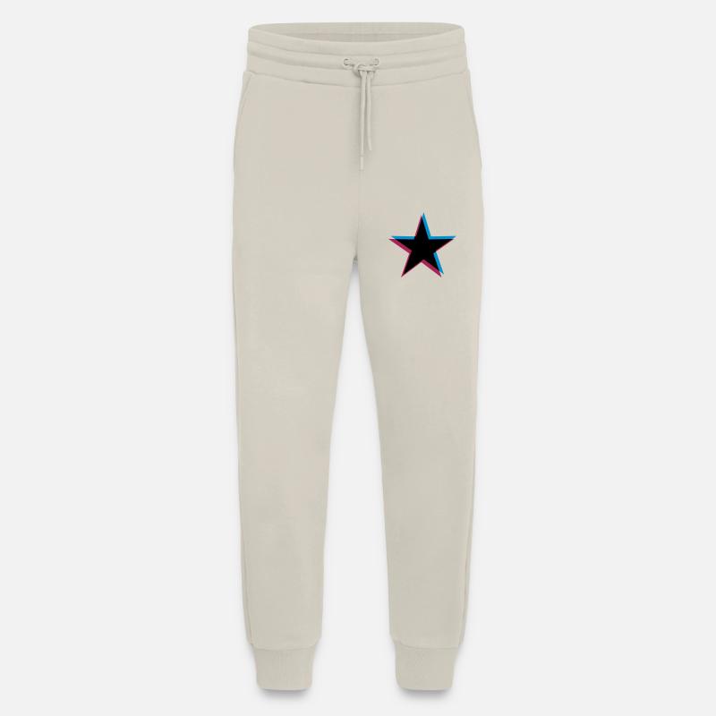 Effet étoile 3D - Pantalon de jogging bio décontracté fabriqué en UE - WARM CLAY