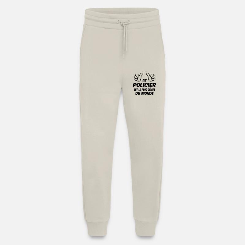 MEILLEUR POLICIER - Pantalon de jogging bio décontracté fabriqué en UE - WARM CLAY