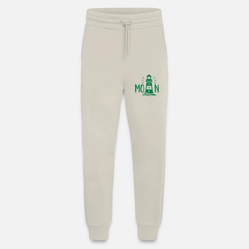MOIN lettering with lighthouse - Jogging Pants - made by SPREAD  - WARM CLAY