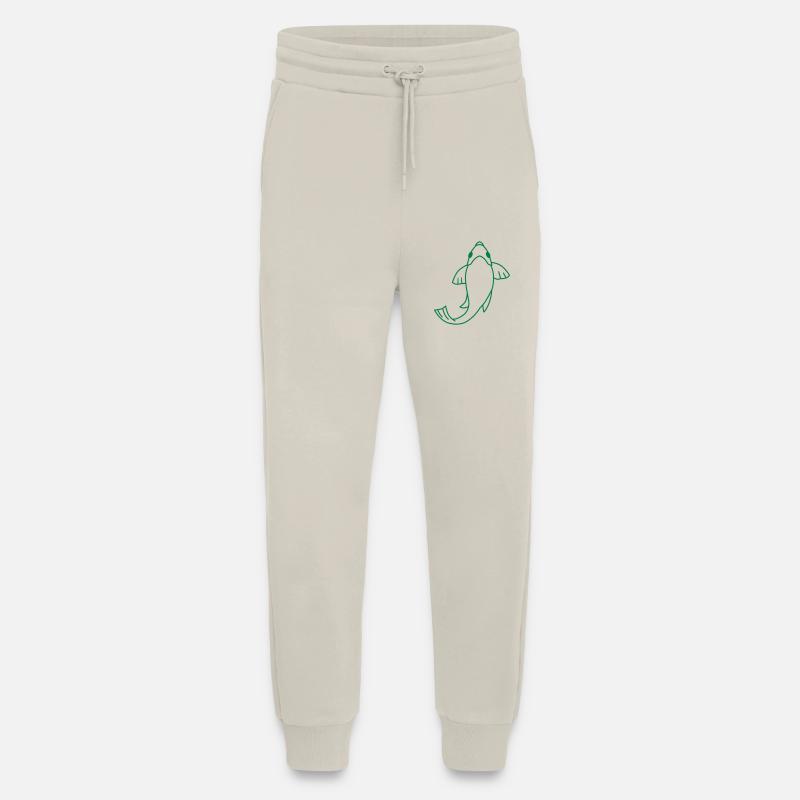 Einzelne Koi-Schwimmfische - Jogginghose - made by SPREAD - WARM CLAY