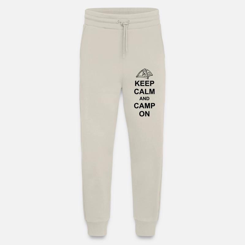 Camping Tent Keep Calm - Jogging Pants - made by SPREAD  - WARM CLAY