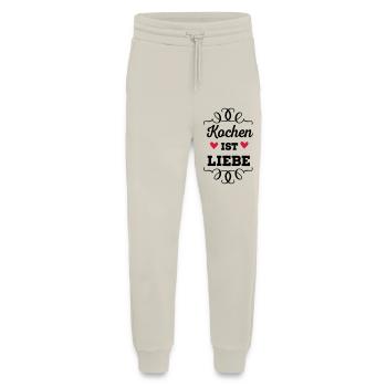 Kochen ist Liebe - Jogginghose - made by SPREAD - WARM CLAY - Vorne