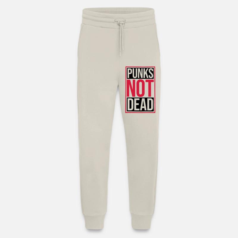 punks not dead Zitat - Jogginghose - made by SPREAD - WARM CLAY