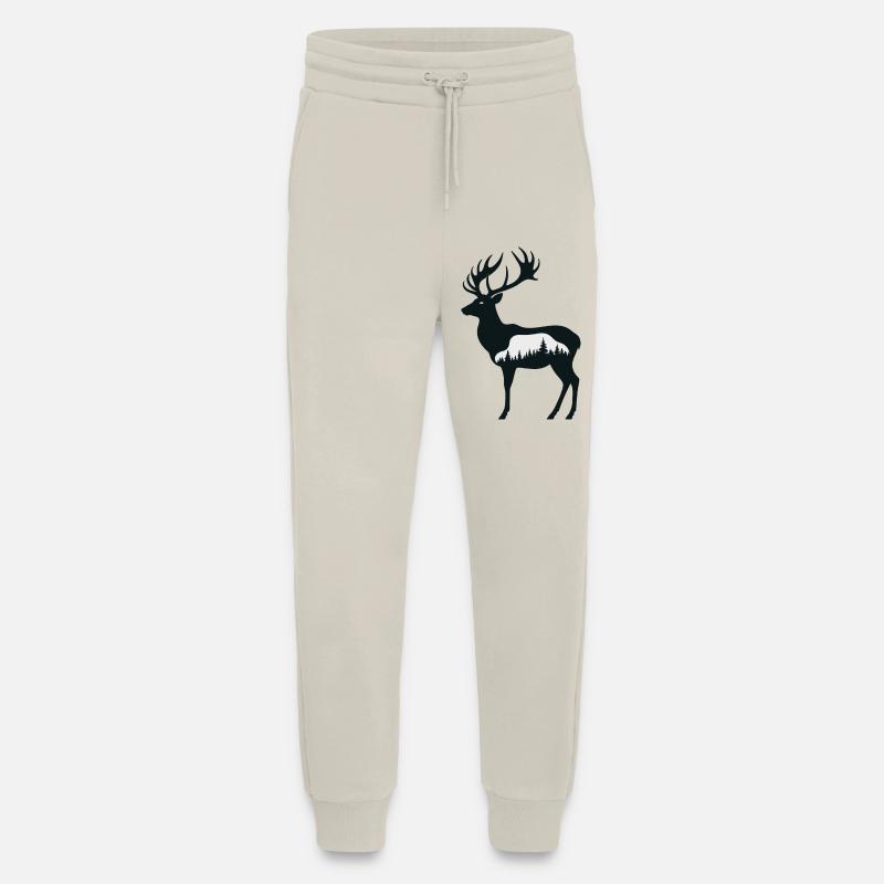Hirsch Silhouette - Jogginghose - made by SPREAD - WARM CLAY