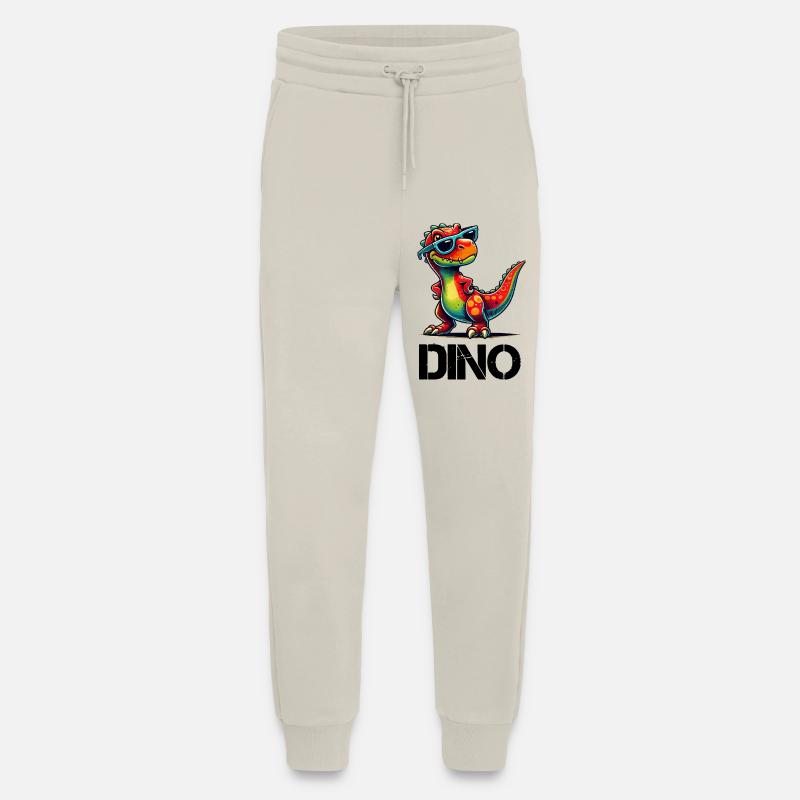 Dino mit Sonnenbrille - Jogginghose - made by SPREAD - WARM CLAY