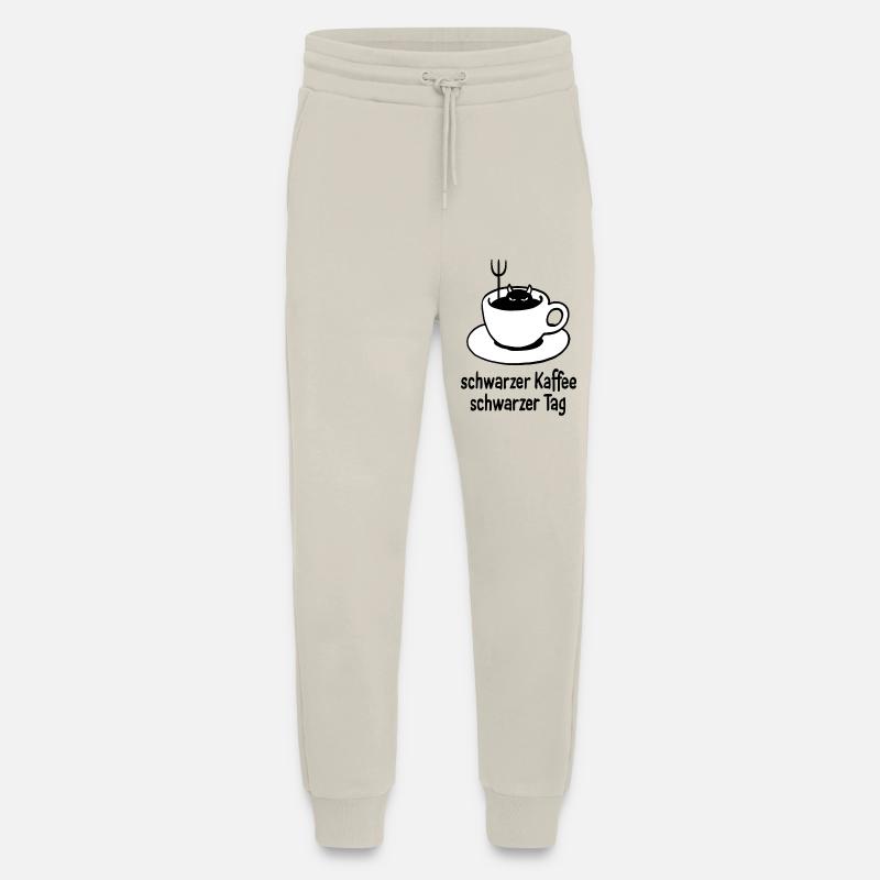 schwarzer Kaffee – schwarzer Tag - Jogginghose - made by SPREAD - WARM CLAY