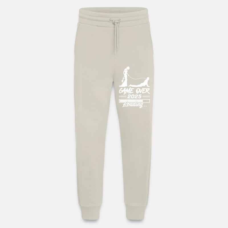 Wedding Loading 2025 Game Over - Pantalon de jogging bio décontracté fabriqué en UE - WARM CLAY