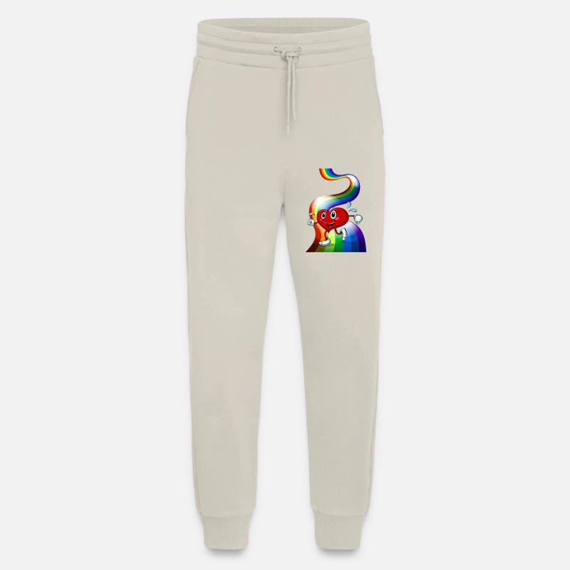 pride flagge Regenbogen - Jogginghose - made by SPREAD - WARM CLAY