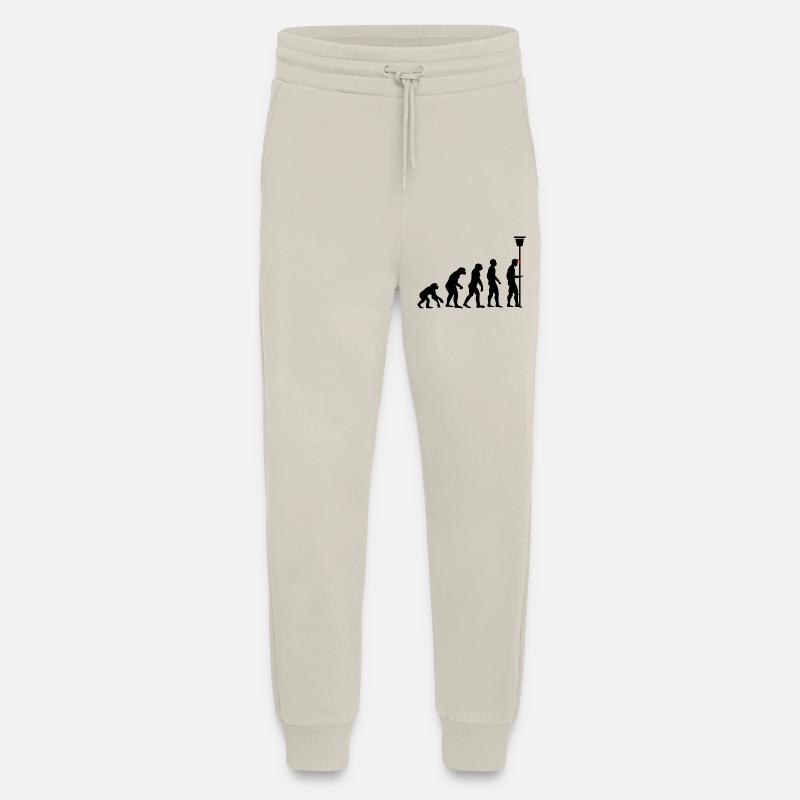 Funny Evolution Design Phone - Jogging Pants - made by SPREAD  - WARM CLAY