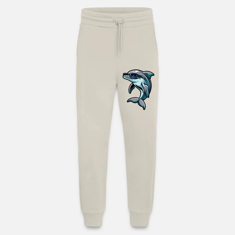 Dolphin Comic Cool - Jogging Pants - made by SPREAD - WARM CLAY