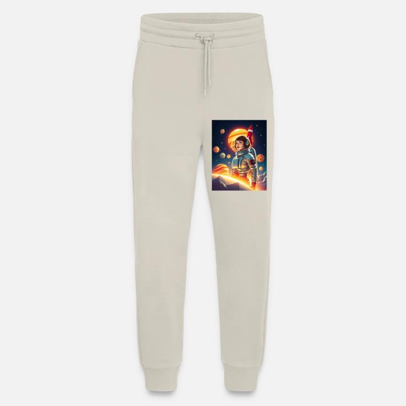 Astronaute dans l’espace - Pantalon de jogging bio décontracté fabriqué en UE - WARM CLAY
