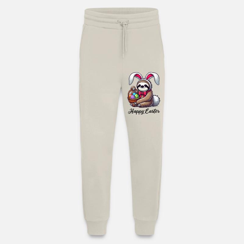 Sloth Easter - Jogging Pants - made by SPREAD  - WARM CLAY
