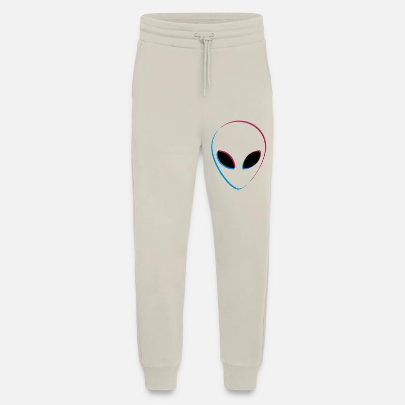 3D effect alien - Jogging Pants - made by SPREAD  - WARM CLAY