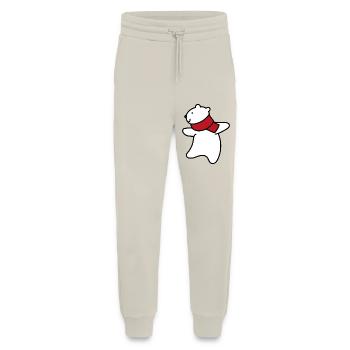 Petit ours polaire - Pantalon de jogging bio décontracté fabriqué en UE - WARM CLAY - Devant