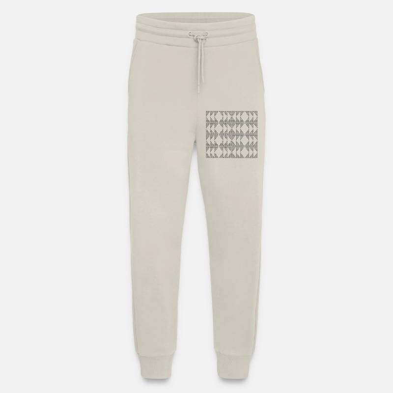 Unique D-pattern - Jogging Pants - made by SPREAD  - WARM CLAY