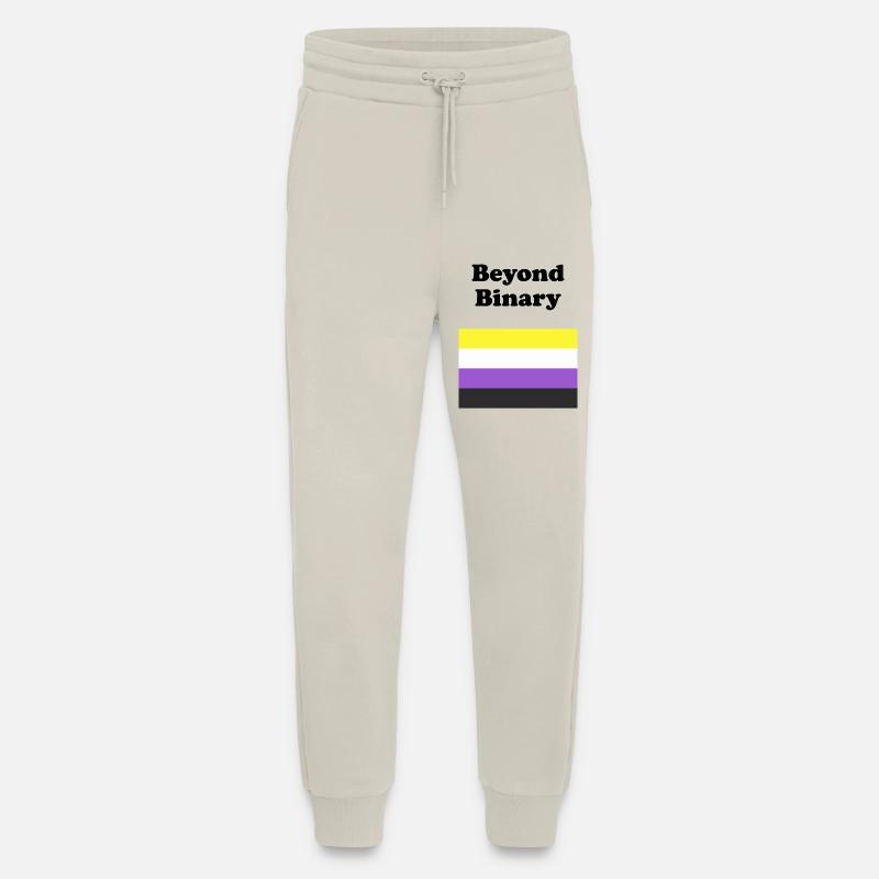 Non Binary Flag Beyond Binary - Jogging Pants - made by SPREAD  - WARM CLAY