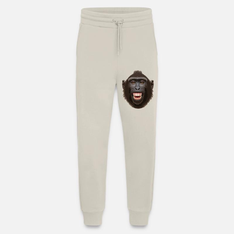 Monkey head - Jogging Pants - made by SPREAD  - WARM CLAY