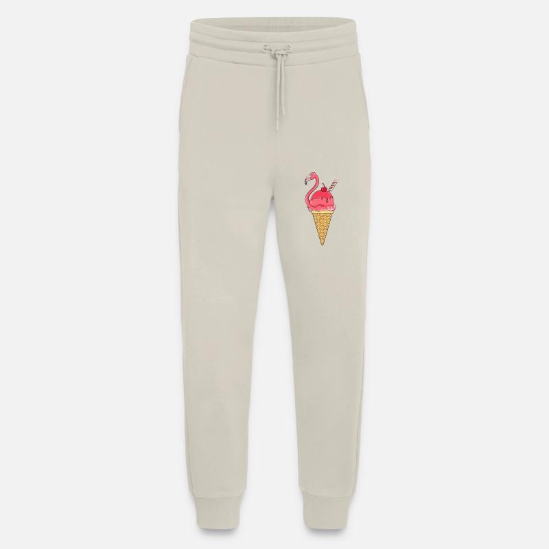 Flamingo Eis Eiswaffel Eiscream Rosa - Jogginghose - made by SPREAD - WARM CLAY