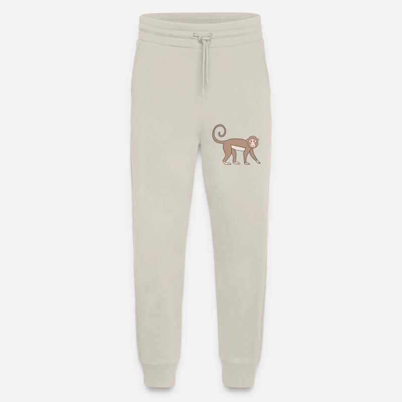 Marmoset Monkey - Jogging Pants - made by SPREAD - WARM CLAY