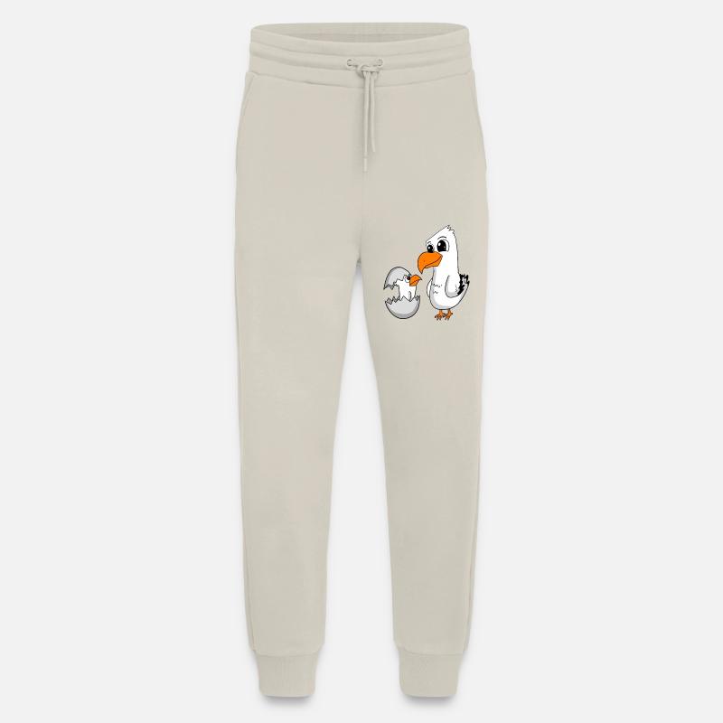 Seagull with baby Seagull - Jogging Pants - made by SPREAD  - WARM CLAY