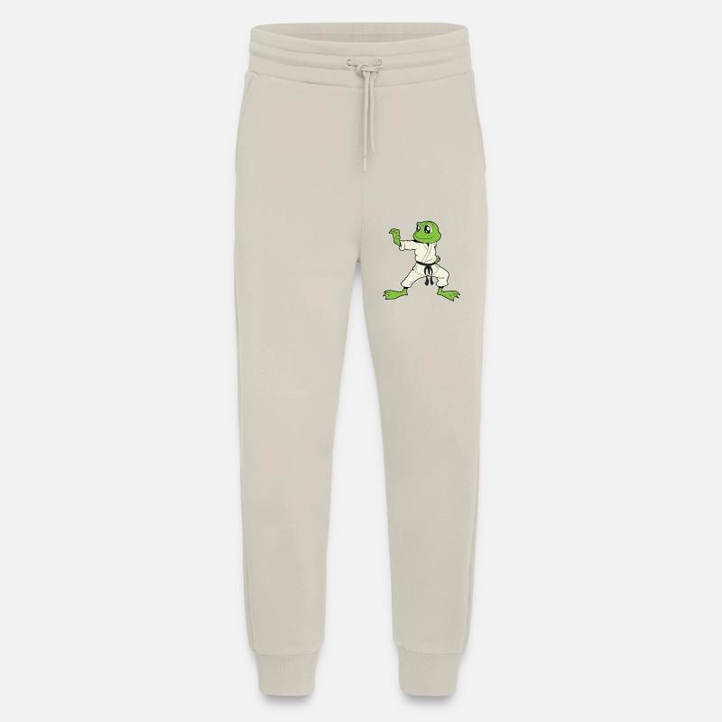 Comic Gecko does karate - Jogging Pants - made by SPREAD  - WARM CLAY