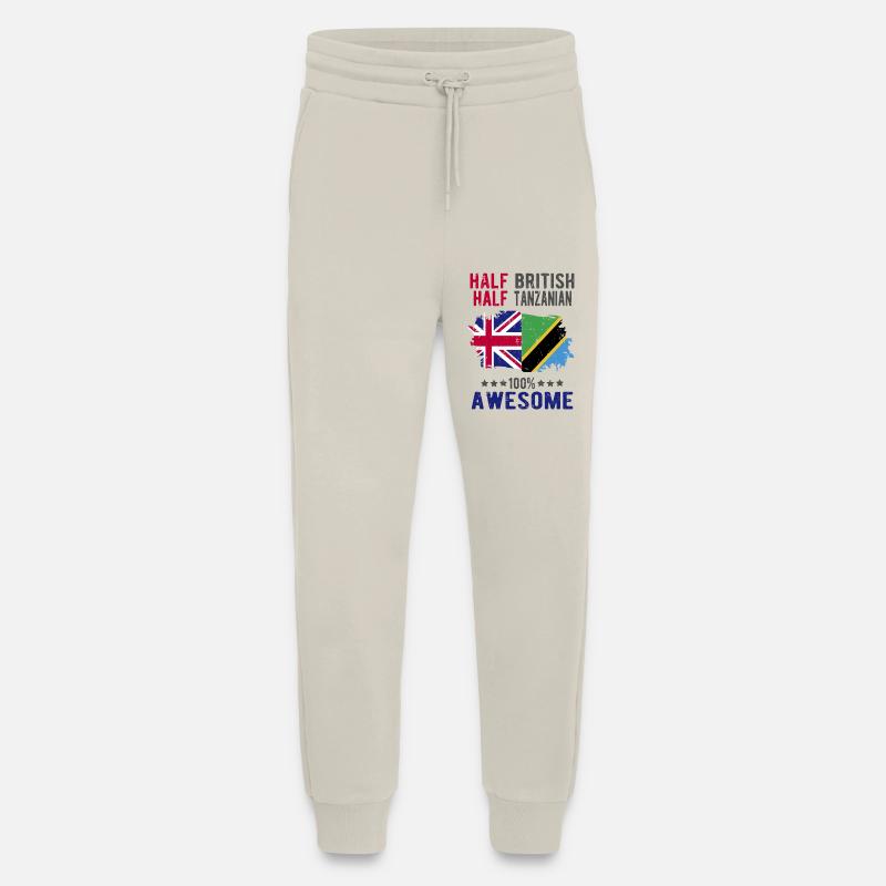 Half British Half Tanzanian - Jogging Pants - made by SPREAD  - WARM CLAY