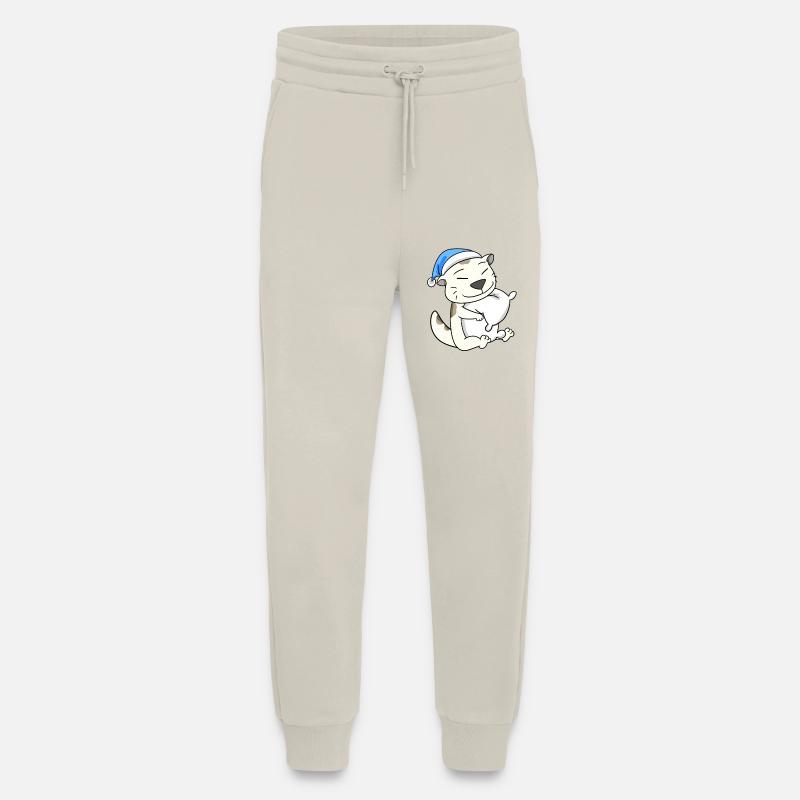 Cat cat breed Devon Rex - Jogging Pants - made by SPREAD  - WARM CLAY