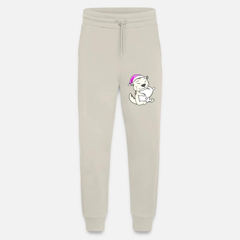 Chat race devon rex - Pantalon de jogging bio décontracté fabriqué en UE - WARM CLAY